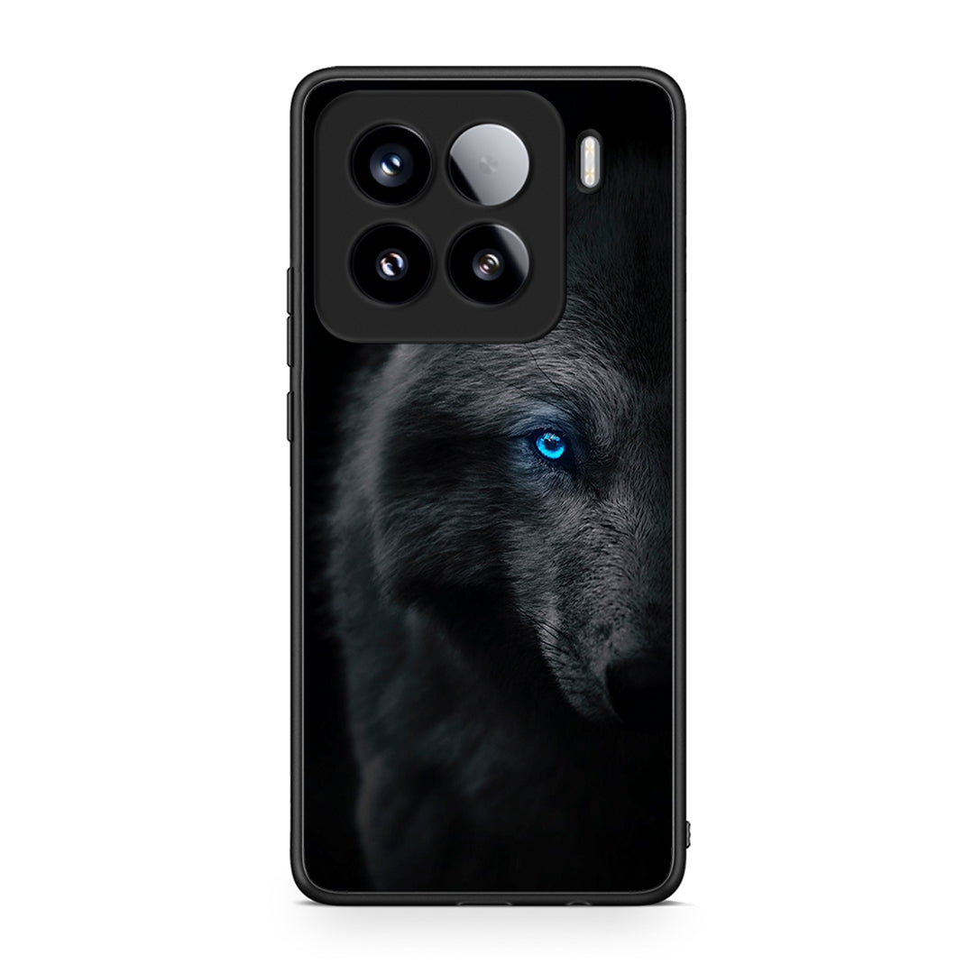Xiaomi 15 Dark Wolf θήκη από τη Smartfits με σχέδιο στο πίσω μέρος και μαύρο περίβλημα | Smartphone case with colorful back and black bezels by Smartfits