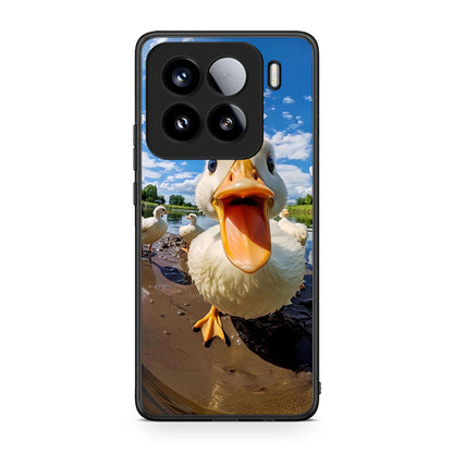 Xiaomi 15 Duck Face θήκη από τη Smartfits με σχέδιο στο πίσω μέρος και μαύρο περίβλημα | Smartphone case with colorful back and black bezels by Smartfits
