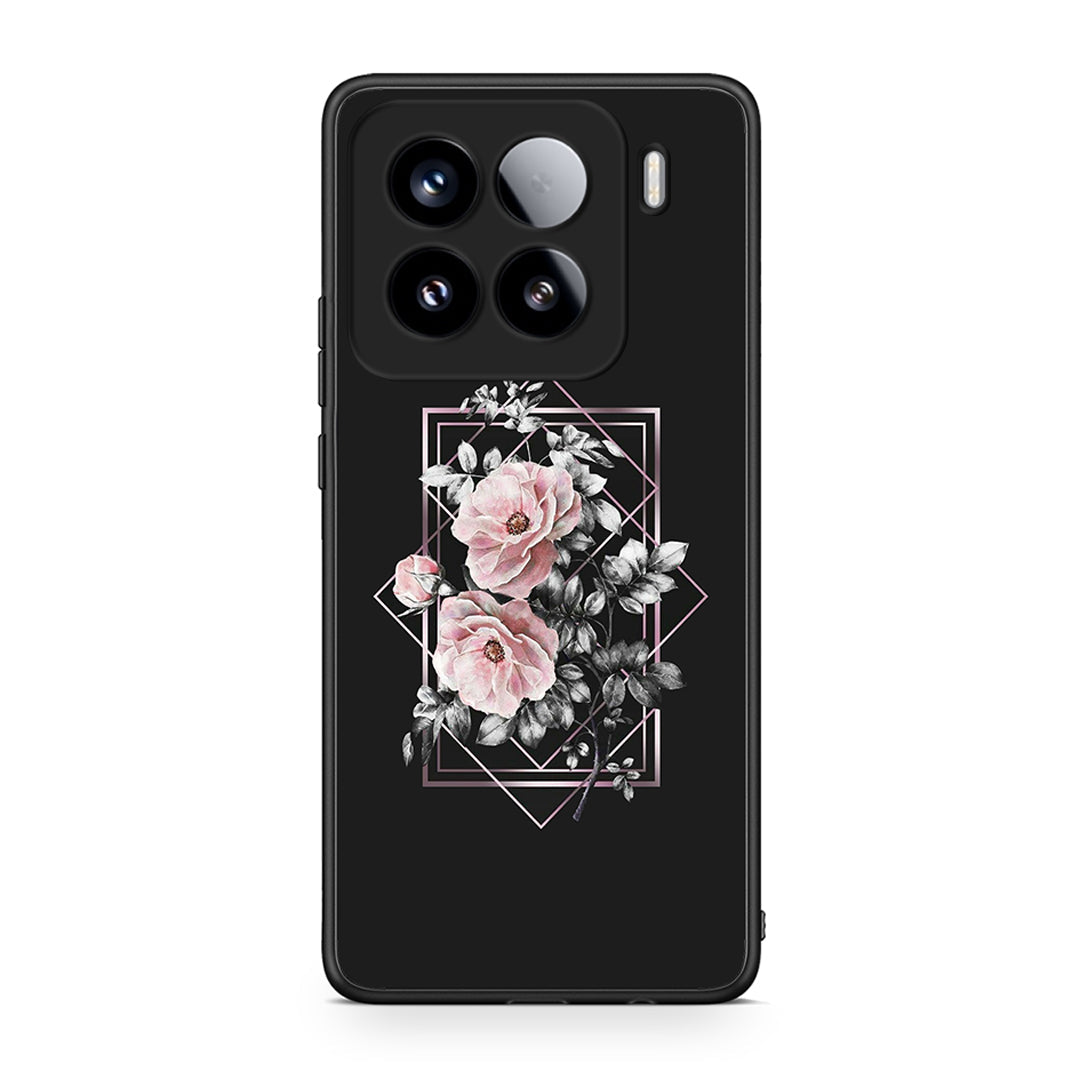 4 - Xiaomi 15 Frame Flower case, cover, bumper