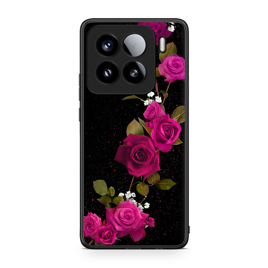 4 - Xiaomi 15 Red Roses Flower case, cover, bumper