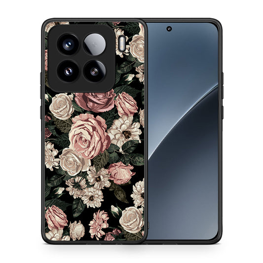 Θήκη Xiaomi 15 Wild Roses Flower από τη Smartfits με σχέδιο στο πίσω μέρος και μαύρο περίβλημα | Xiaomi 15 Wild Roses Flower case with colorful back and black bezels