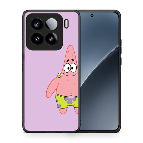Θήκη Xiaomi 15 Friends Patrick από τη Smartfits με σχέδιο στο πίσω μέρος και μαύρο περίβλημα | Xiaomi 15 Friends Patrick case with colorful back and black bezels