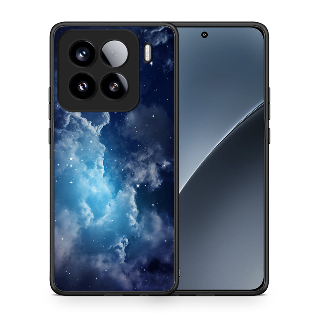 Θήκη Xiaomi 15 Blue Sky Galaxy από τη Smartfits με σχέδιο στο πίσω μέρος και μαύρο περίβλημα | Xiaomi 15 Blue Sky Galaxy case with colorful back and black bezels