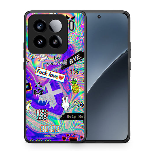 Θήκη Xiaomi 15 Game Over από τη Smartfits με σχέδιο στο πίσω μέρος και μαύρο περίβλημα | Xiaomi 15 Game Over case with colorful back and black bezels