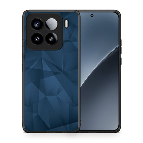 Θήκη Xiaomi 15 Blue Abstract Geometric από τη Smartfits με σχέδιο στο πίσω μέρος και μαύρο περίβλημα | Xiaomi 15 Blue Abstract Geometric case with colorful back and black bezels
