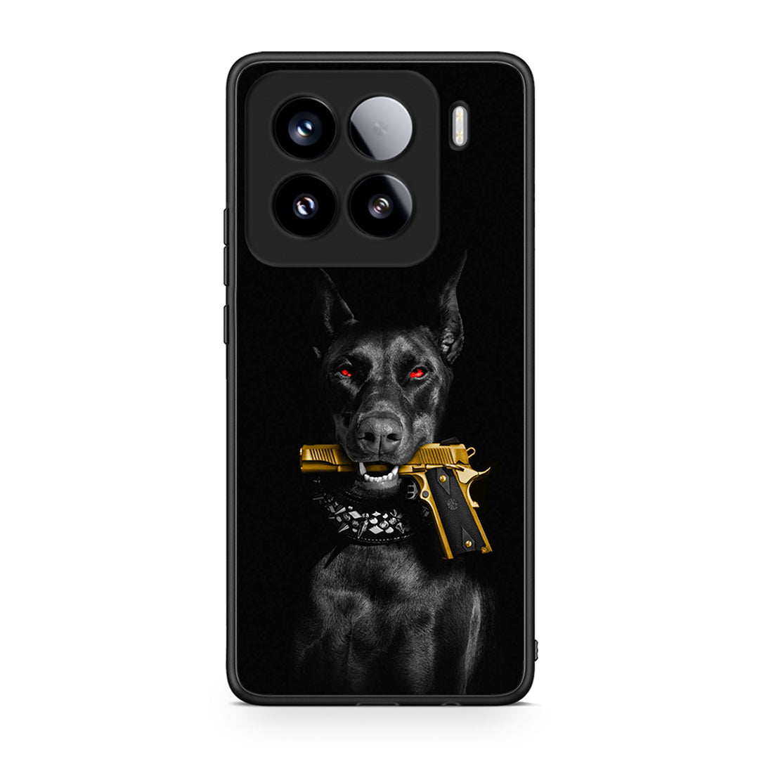 Xiaomi 15 Golden Gun Θήκη Αγίου Βαλεντίνου από τη Smartfits με σχέδιο στο πίσω μέρος και μαύρο περίβλημα | Smartphone case with colorful back and black bezels by Smartfits