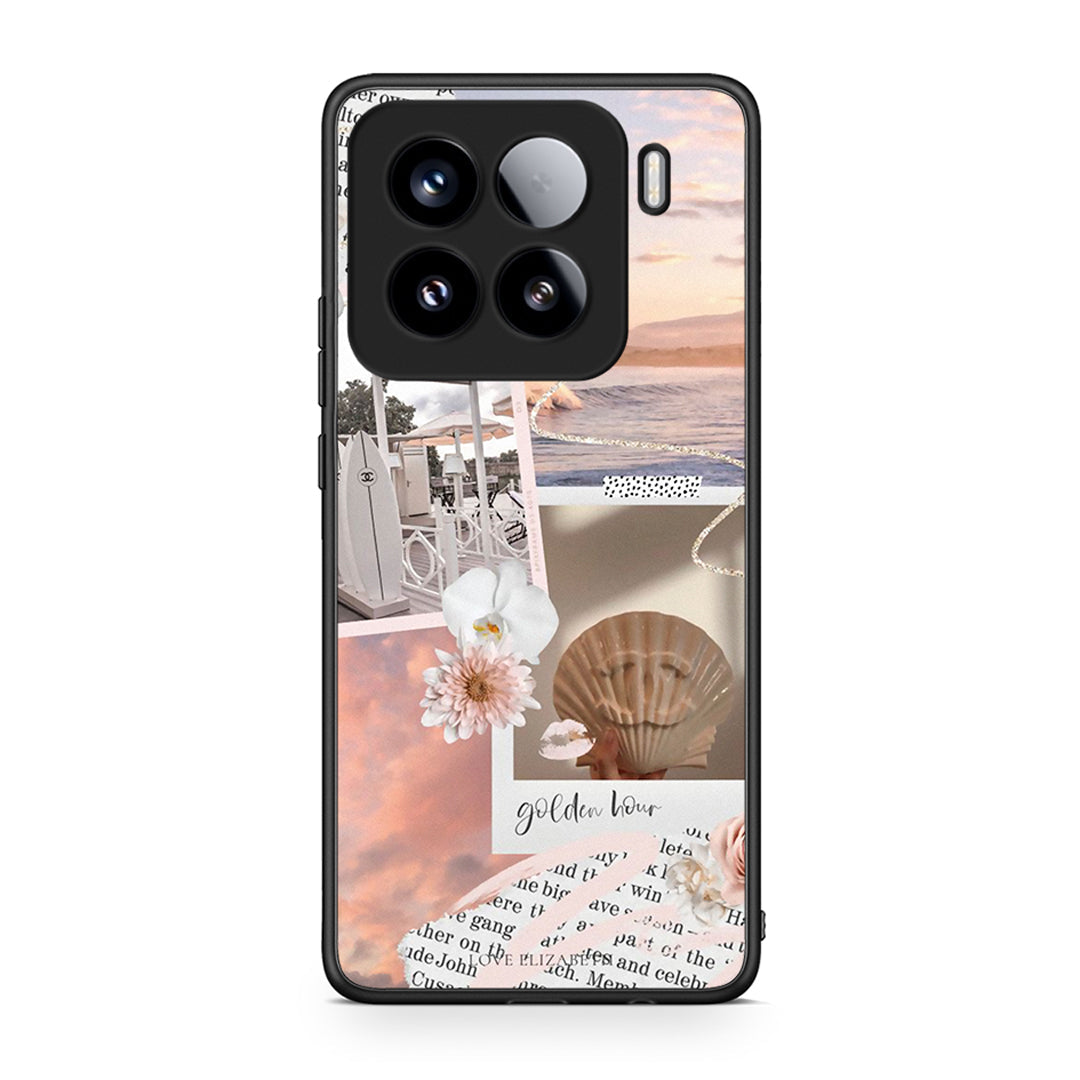 Xiaomi 15 Golden Hour Θήκη Αγίου Βαλεντίνου από τη Smartfits με σχέδιο στο πίσω μέρος και μαύρο περίβλημα | Smartphone case with colorful back and black bezels by Smartfits