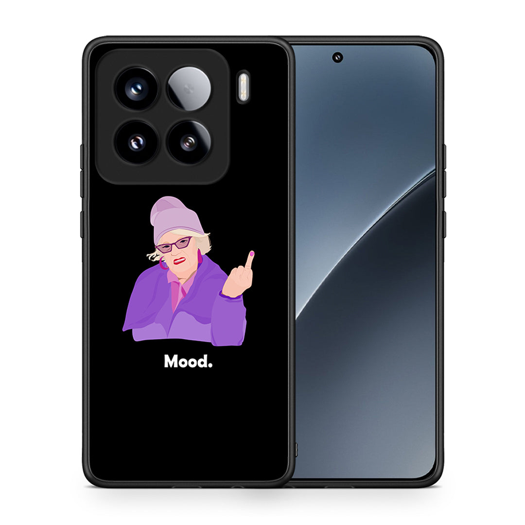 Θήκη Xiaomi 15 Grandma Mood Black από τη Smartfits με σχέδιο στο πίσω μέρος και μαύρο περίβλημα | Xiaomi 15 Grandma Mood Black case with colorful back and black bezels