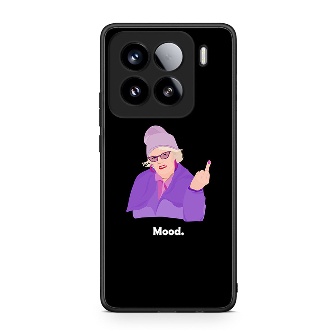 Xiaomi 15 Grandma Mood Black θήκη από τη Smartfits με σχέδιο στο πίσω μέρος και μαύρο περίβλημα | Smartphone case with colorful back and black bezels by Smartfits