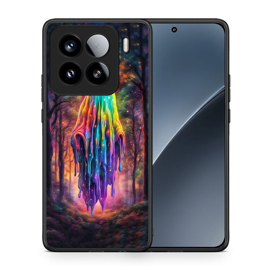 Θήκη Xiaomi 15 Halloween Ghost από τη Smartfits με σχέδιο στο πίσω μέρος και μαύρο περίβλημα | Xiaomi 15 Halloween Ghost case with colorful back and black bezels