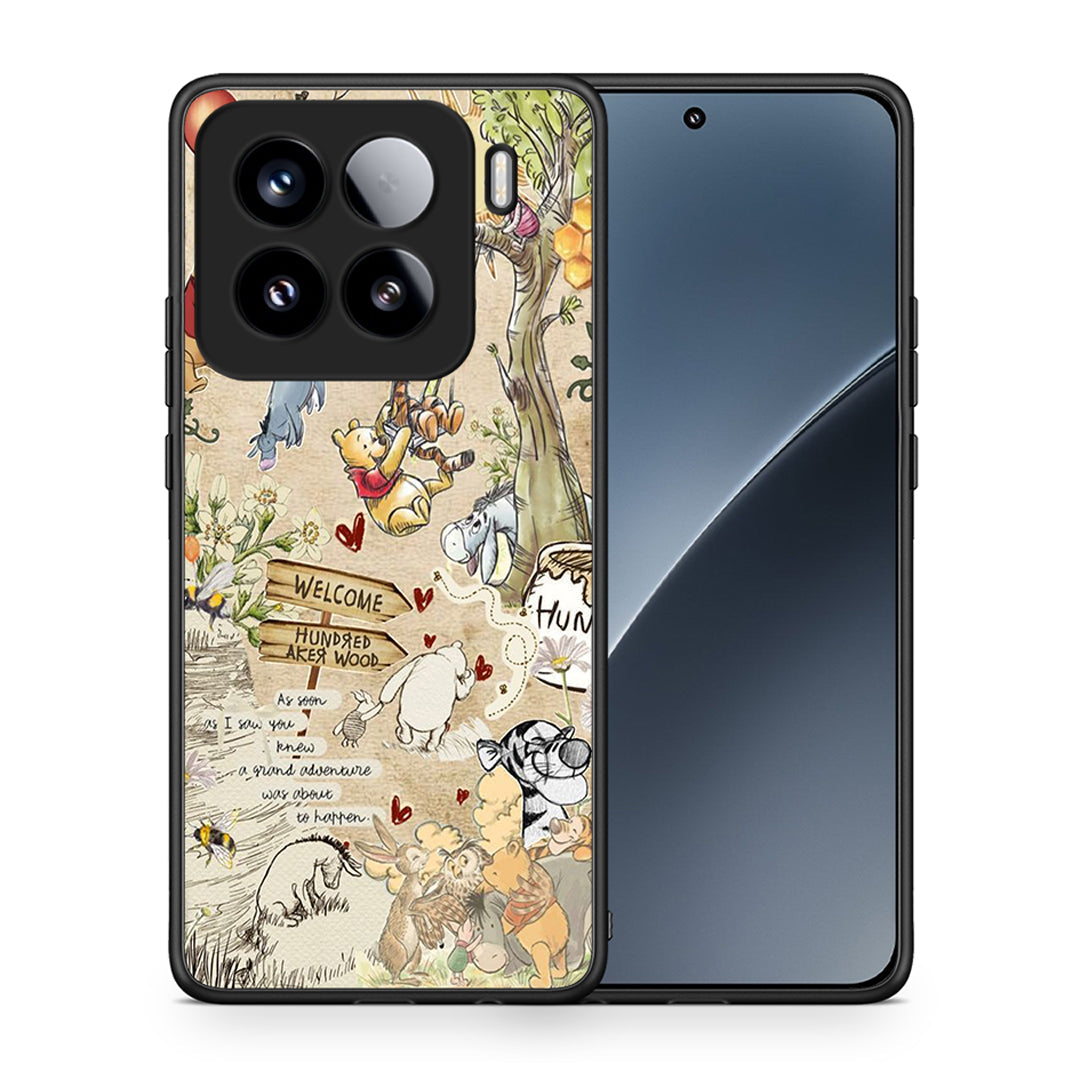 Θήκη Xiaomi 15 Happy Friends από τη Smartfits με σχέδιο στο πίσω μέρος και μαύρο περίβλημα | Xiaomi 15 Happy Friends case with colorful back and black bezels