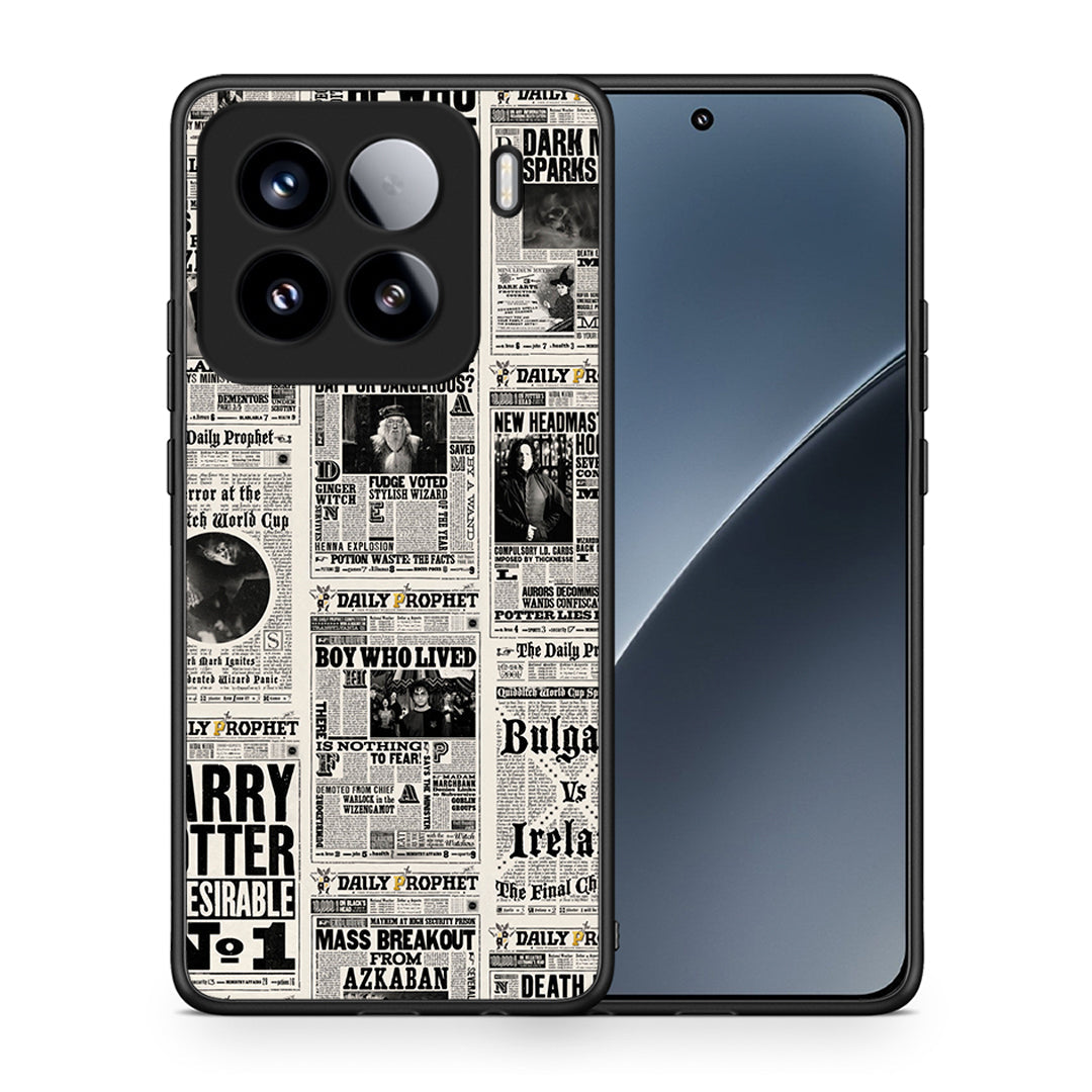 Θήκη Xiaomi 15 Harry Paper από τη Smartfits με σχέδιο στο πίσω μέρος και μαύρο περίβλημα | Xiaomi 15 Harry Paper case with colorful back and black bezels