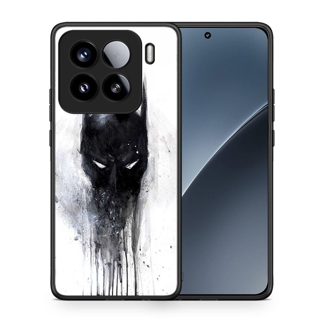 Θήκη Xiaomi 15 Paint Bat Hero από τη Smartfits με σχέδιο στο πίσω μέρος και μαύρο περίβλημα | Xiaomi 15 Paint Bat Hero case with colorful back and black bezels
