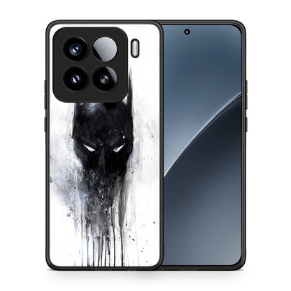 Θήκη Xiaomi 15 Paint Bat Hero από τη Smartfits με σχέδιο στο πίσω μέρος και μαύρο περίβλημα | Xiaomi 15 Paint Bat Hero case with colorful back and black bezels