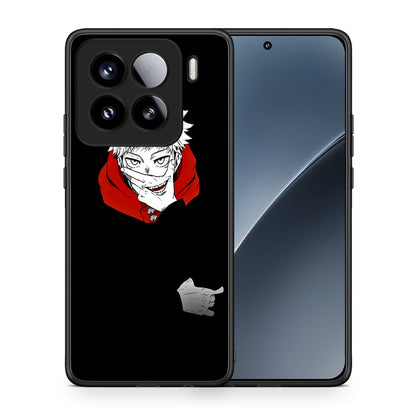 Θήκη Xiaomi 15 Itadori Anime από τη Smartfits με σχέδιο στο πίσω μέρος και μαύρο περίβλημα | Xiaomi 15 Itadori Anime case with colorful back and black bezels
