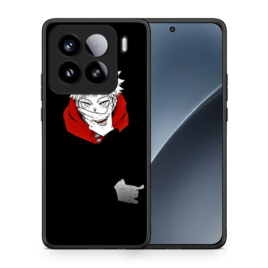 Θήκη Xiaomi 15 Itadori Anime από τη Smartfits με σχέδιο στο πίσω μέρος και μαύρο περίβλημα | Xiaomi 15 Itadori Anime case with colorful back and black bezels