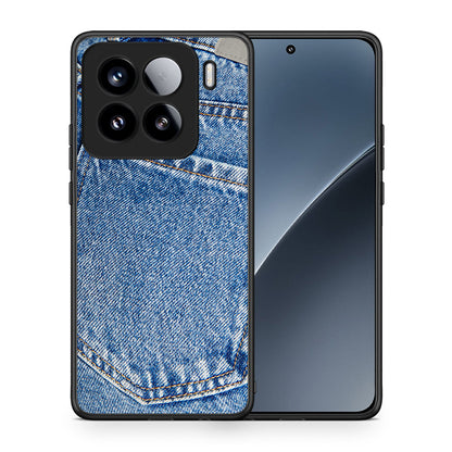 Θήκη Xiaomi 15 Jeans Pocket από τη Smartfits με σχέδιο στο πίσω μέρος και μαύρο περίβλημα | Xiaomi 15 Jeans Pocket case with colorful back and black bezels