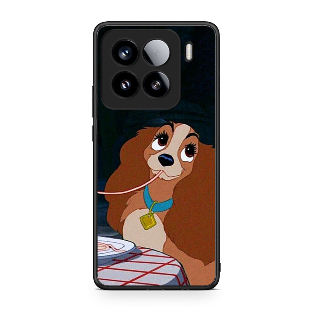 Xiaomi 15 Lady And Tramp 2 Θήκη Αγίου Βαλεντίνου από τη Smartfits με σχέδιο στο πίσω μέρος και μαύρο περίβλημα | Smartphone case with colorful back and black bezels by Smartfits