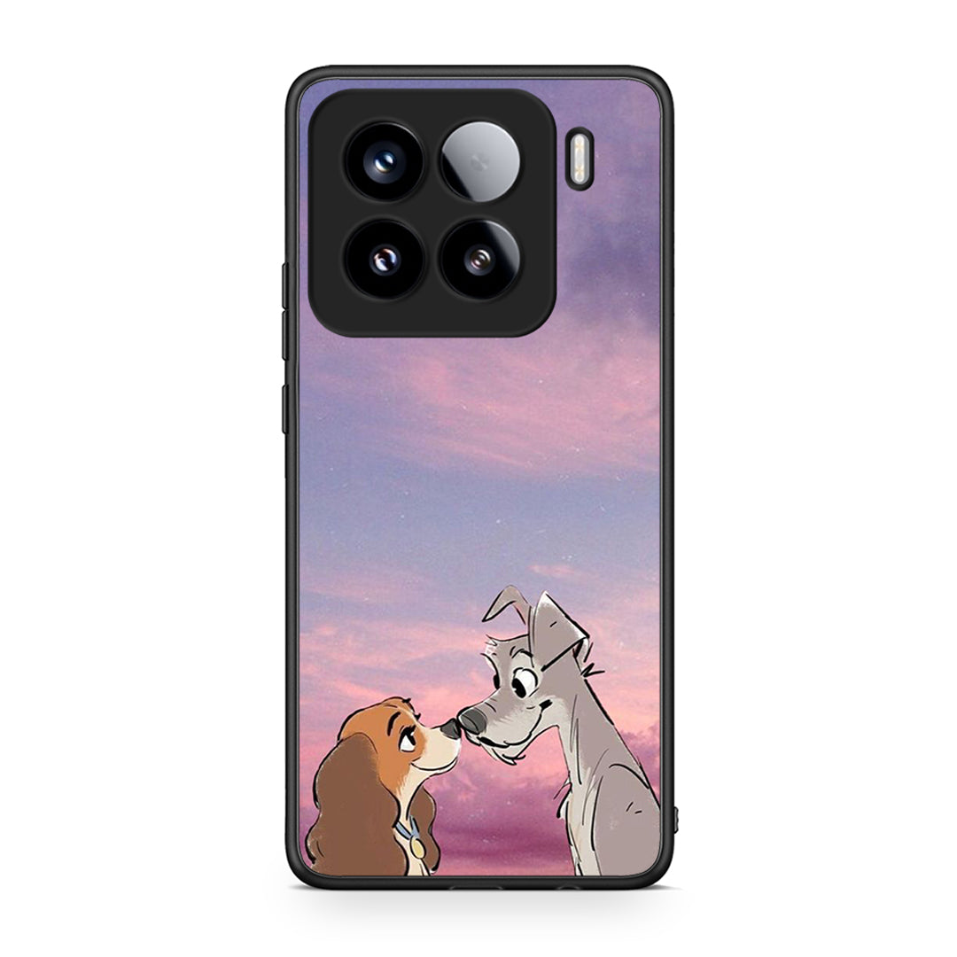 Xiaomi 15 Lady And Tramp θήκη από τη Smartfits με σχέδιο στο πίσω μέρος και μαύρο περίβλημα | Smartphone case with colorful back and black bezels by Smartfits