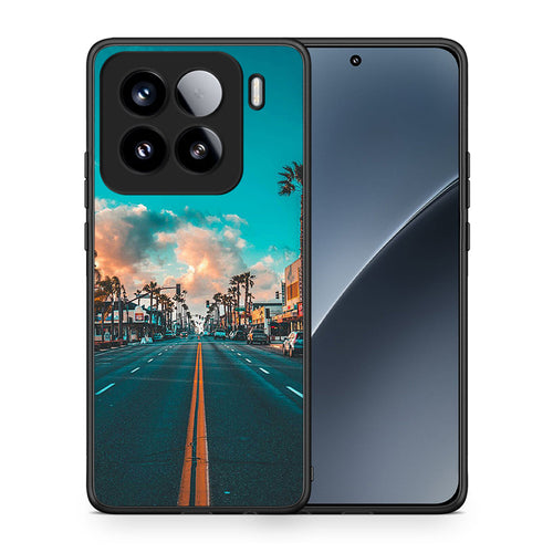 Θήκη Xiaomi 15 City Landscape από τη Smartfits με σχέδιο στο πίσω μέρος και μαύρο περίβλημα | Xiaomi 15 City Landscape case with colorful back and black bezels