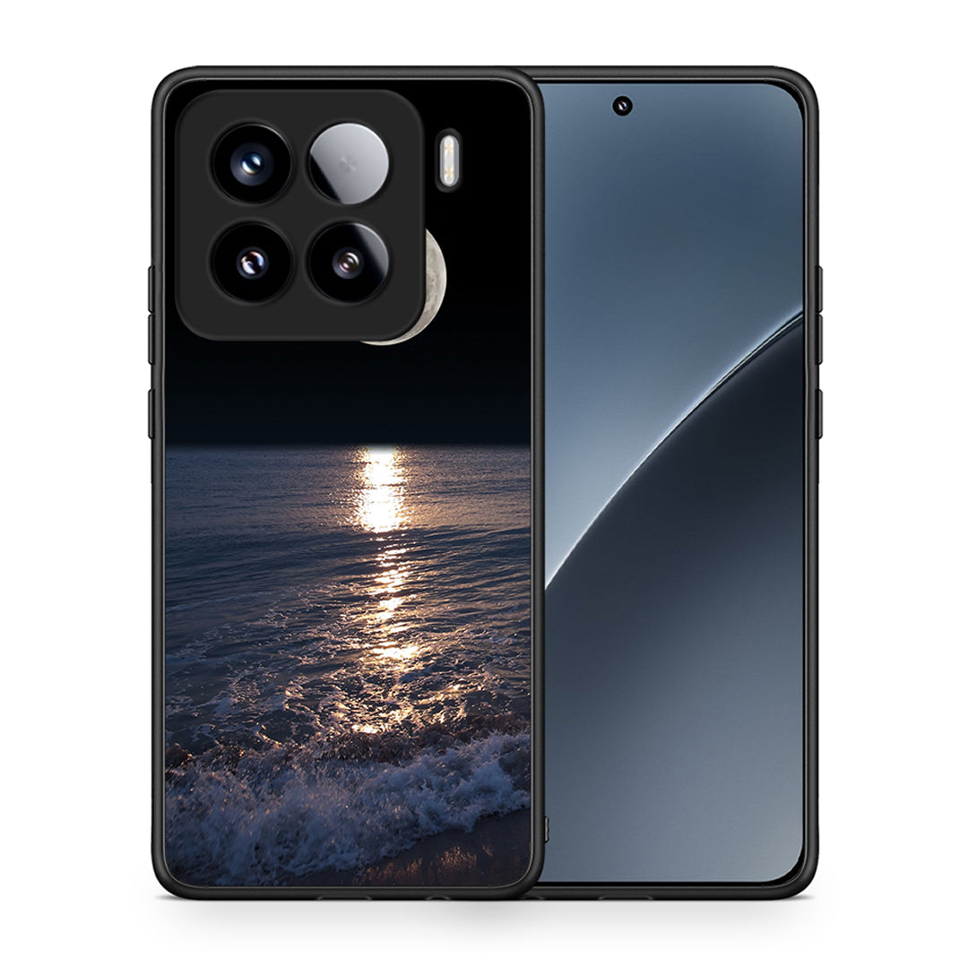 Θήκη Xiaomi 15 Moon Landscape από τη Smartfits με σχέδιο στο πίσω μέρος και μαύρο περίβλημα | Xiaomi 15 Moon Landscape case with colorful back and black bezels