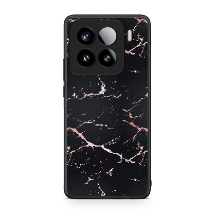 4 - Xiaomi 15 Black Rosegold Marble case, cover, bumper