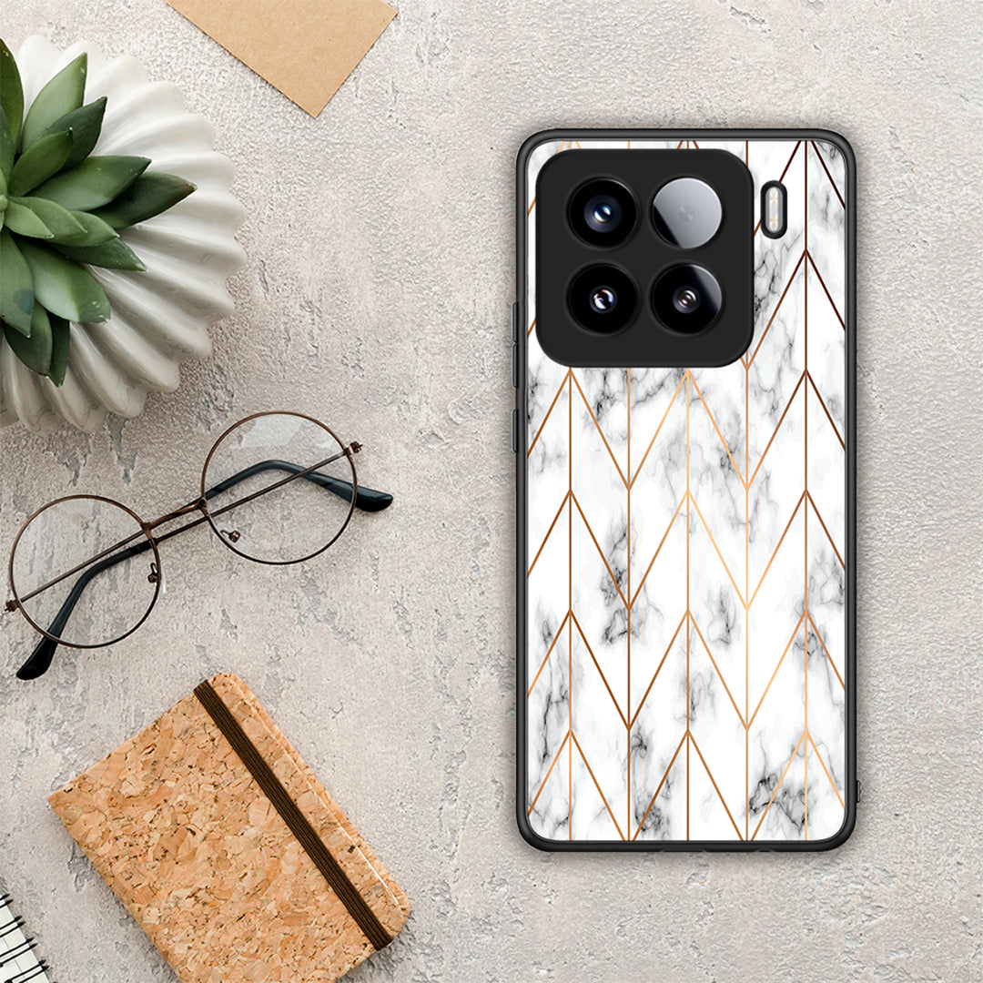 Marble Gold Geometric - Xiaomi 15 θήκη