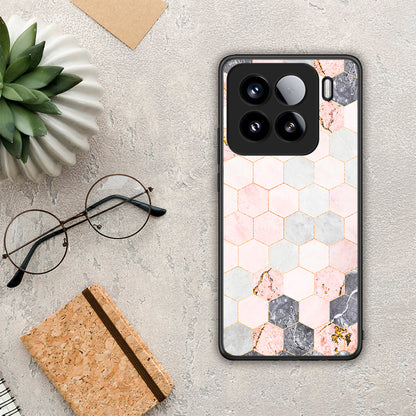 Marble Hexagon Pink - Xiaomi 15 θήκη