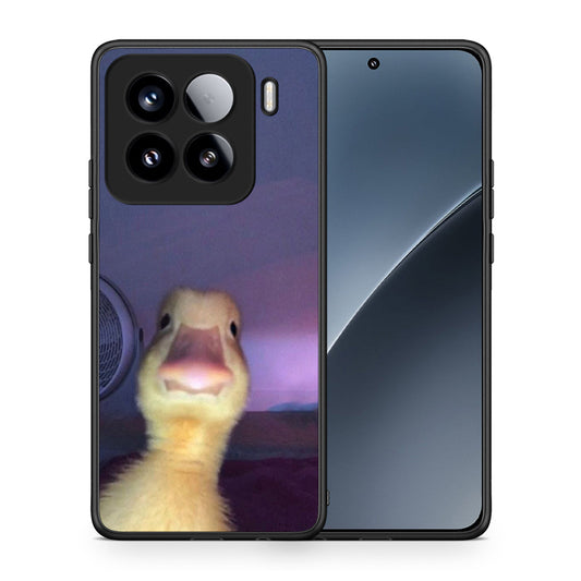 Θήκη Xiaomi 15 Meme Duck από τη Smartfits με σχέδιο στο πίσω μέρος και μαύρο περίβλημα | Xiaomi 15 Meme Duck case with colorful back and black bezels