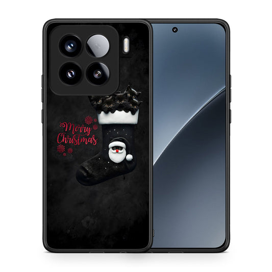 Θήκη Xiaomi 15 Merry Cat Christmas από τη Smartfits με σχέδιο στο πίσω μέρος και μαύρο περίβλημα | Xiaomi 15 Merry Cat Christmas case with colorful back and black bezels