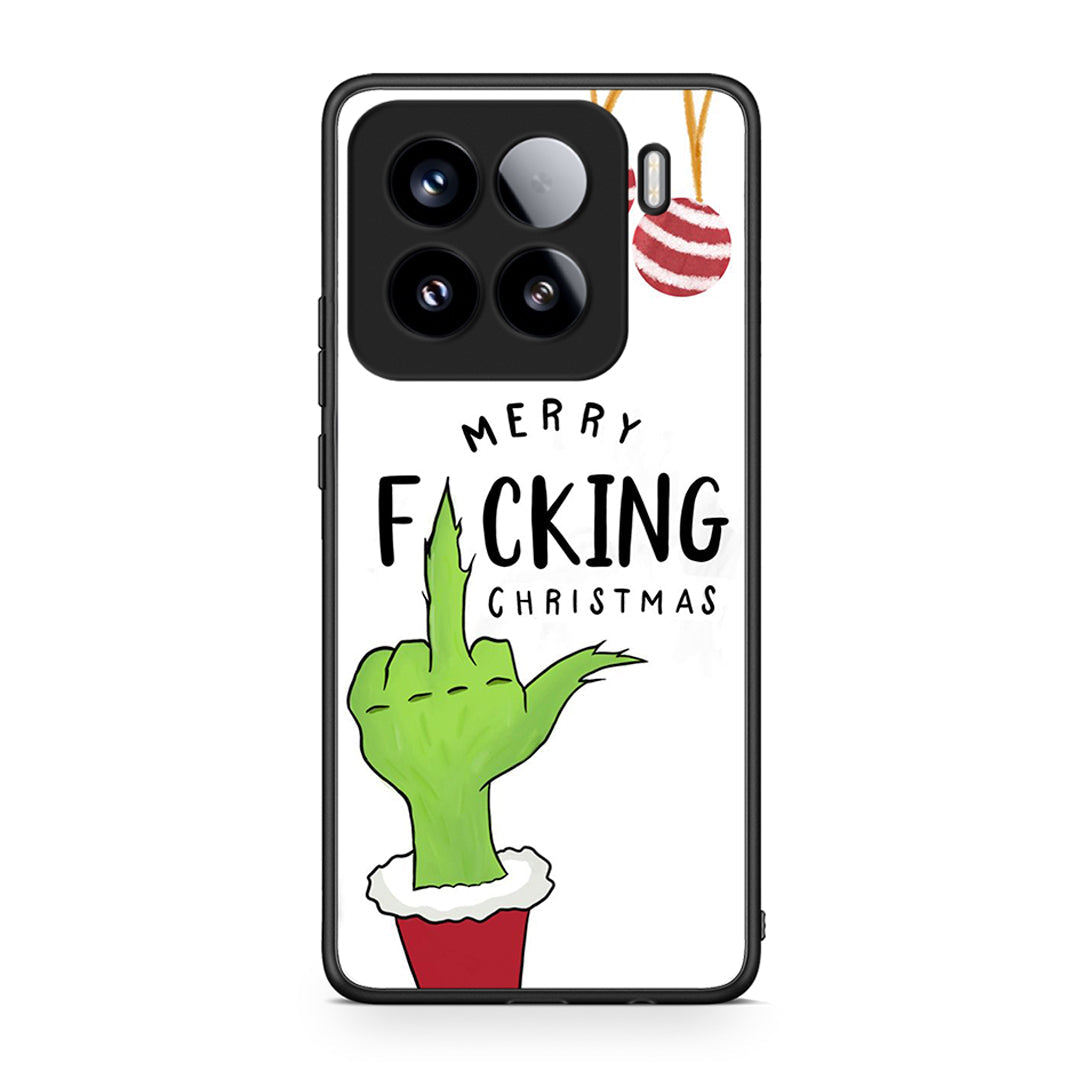 Xiaomi 15 Merry F Xmas θήκη από τη Smartfits με σχέδιο στο πίσω μέρος και μαύρο περίβλημα | Smartphone case with colorful back and black bezels by Smartfits