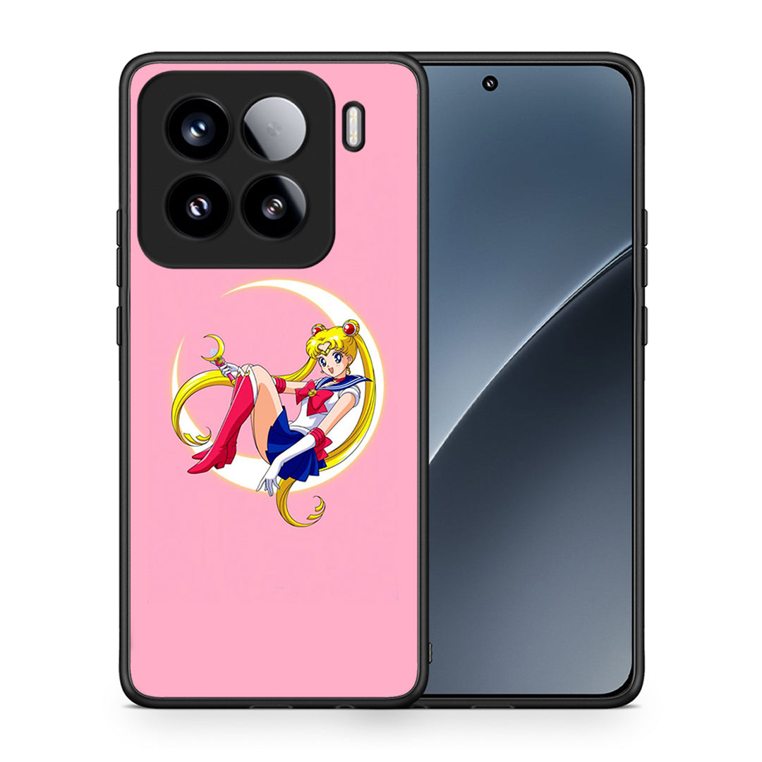 Θήκη Xiaomi 15 Moon Girl από τη Smartfits με σχέδιο στο πίσω μέρος και μαύρο περίβλημα | Xiaomi 15 Moon Girl case with colorful back and black bezels