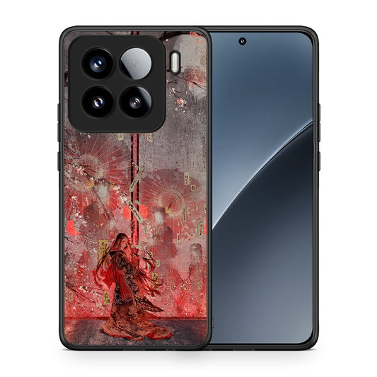 Θήκη Xiaomi 15 Nezuko Kamado από τη Smartfits με σχέδιο στο πίσω μέρος και μαύρο περίβλημα | Xiaomi 15 Nezuko Kamado case with colorful back and black bezels