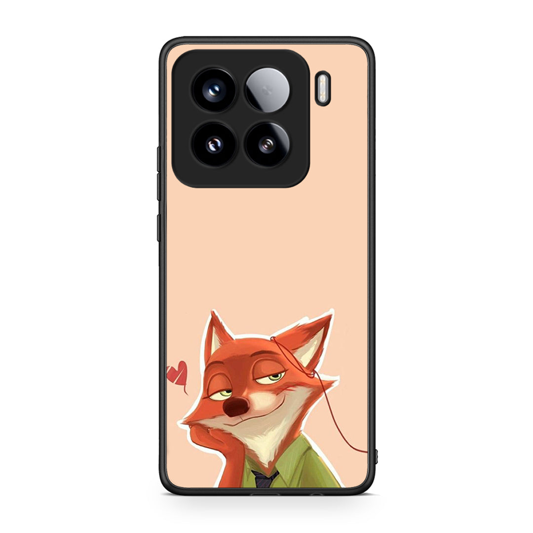 Xiaomi 15 Nick Wilde And Judy Hopps Love 1 θήκη από τη Smartfits με σχέδιο στο πίσω μέρος και μαύρο περίβλημα | Smartphone case with colorful back and black bezels by Smartfits