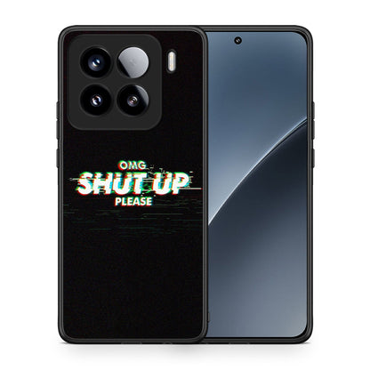 Θήκη Xiaomi 15 OMG ShutUp από τη Smartfits με σχέδιο στο πίσω μέρος και μαύρο περίβλημα | Xiaomi 15 OMG ShutUp case with colorful back and black bezels