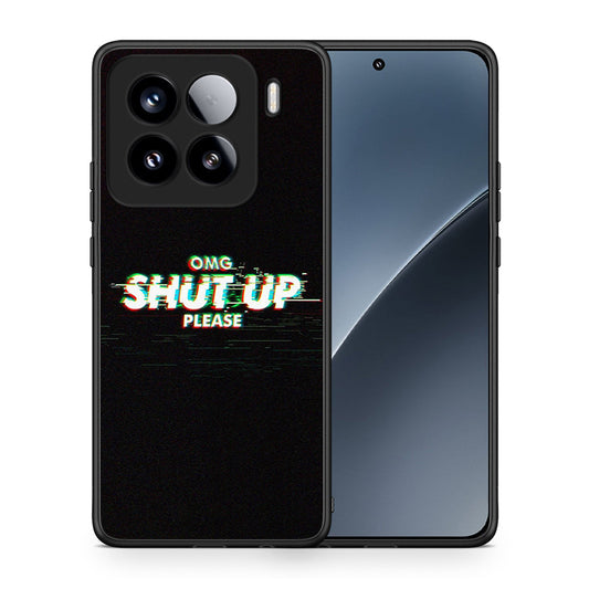 Θήκη Xiaomi 15 OMG ShutUp από τη Smartfits με σχέδιο στο πίσω μέρος και μαύρο περίβλημα | Xiaomi 15 OMG ShutUp case with colorful back and black bezels