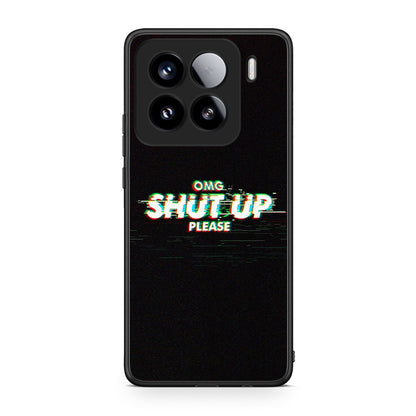 Xiaomi 15 OMG ShutUp θήκη από τη Smartfits με σχέδιο στο πίσω μέρος και μαύρο περίβλημα | Smartphone case with colorful back and black bezels by Smartfits