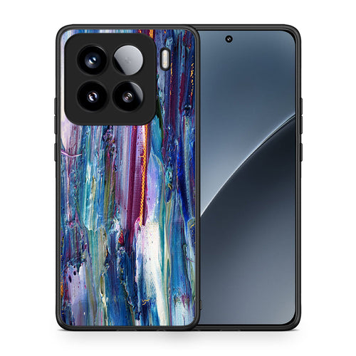 Θήκη Xiaomi 15 Winter Paint από τη Smartfits με σχέδιο στο πίσω μέρος και μαύρο περίβλημα | Xiaomi 15 Winter Paint case with colorful back and black bezels