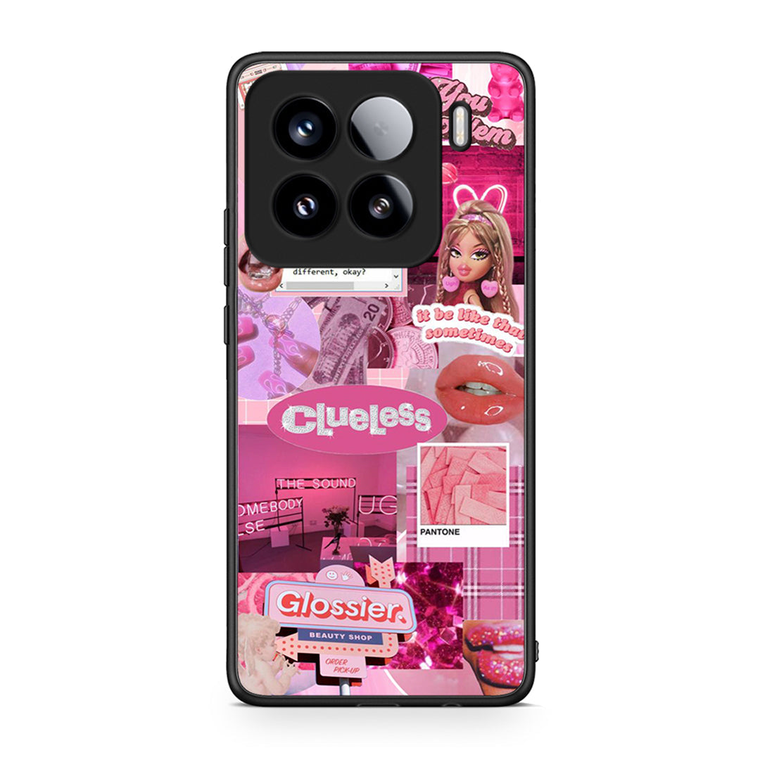 Xiaomi 15 Pink Love Θήκη Αγίου Βαλεντίνου από τη Smartfits με σχέδιο στο πίσω μέρος και μαύρο περίβλημα | Smartphone case with colorful back and black bezels by Smartfits