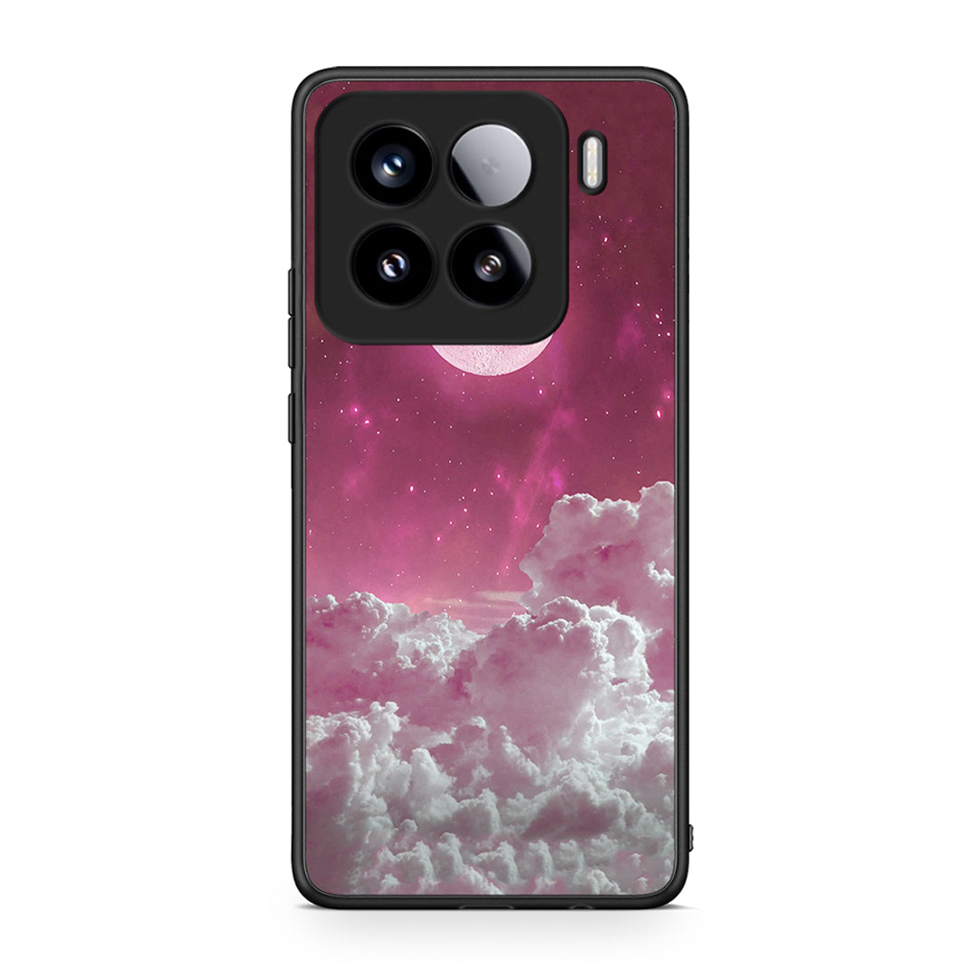 Xiaomi 15 Pink Moon Θήκη από τη Smartfits με σχέδιο στο πίσω μέρος και μαύρο περίβλημα | Smartphone case with colorful back and black bezels by Smartfits