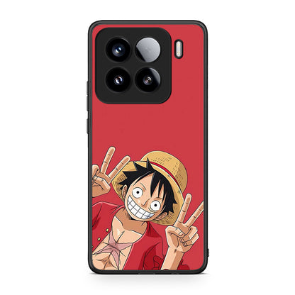 Xiaomi 15 Pirate Luffy Θήκη από τη Smartfits με σχέδιο στο πίσω μέρος και μαύρο περίβλημα | Smartphone case with colorful back and black bezels by Smartfits