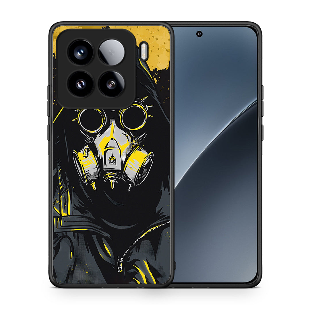 Θήκη Xiaomi 15 Mask PopArt από τη Smartfits με σχέδιο στο πίσω μέρος και μαύρο περίβλημα | Xiaomi 15 Mask PopArt case with colorful back and black bezels