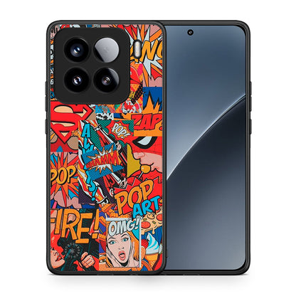 Θήκη Xiaomi 15 PopArt OMG από τη Smartfits με σχέδιο στο πίσω μέρος και μαύρο περίβλημα | Xiaomi 15 PopArt OMG case with colorful back and black bezels