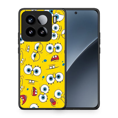 Θήκη Xiaomi 15 Sponge PopArt από τη Smartfits με σχέδιο στο πίσω μέρος και μαύρο περίβλημα | Xiaomi 15 Sponge PopArt case with colorful back and black bezels