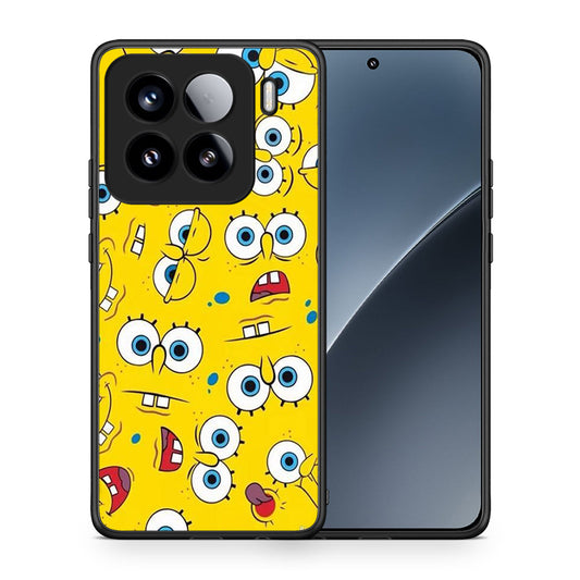 Θήκη Xiaomi 15 Sponge PopArt από τη Smartfits με σχέδιο στο πίσω μέρος και μαύρο περίβλημα | Xiaomi 15 Sponge PopArt case with colorful back and black bezels