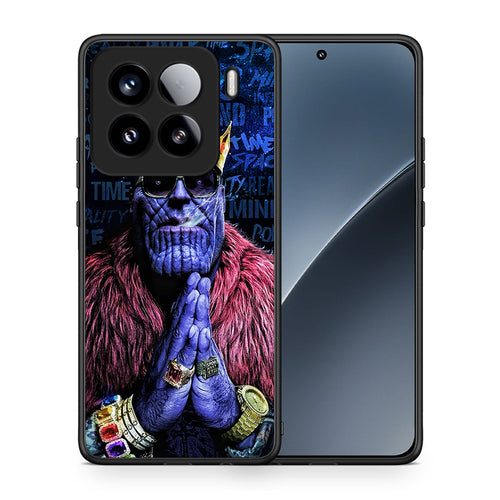 Θήκη Xiaomi 15 Thanos PopArt από τη Smartfits με σχέδιο στο πίσω μέρος και μαύρο περίβλημα | Xiaomi 15 Thanos PopArt case with colorful back and black bezels