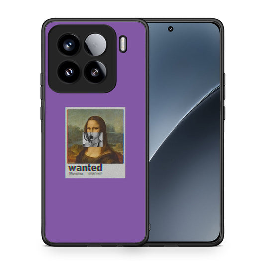 Θήκη Xiaomi 15 Monalisa Popart από τη Smartfits με σχέδιο στο πίσω μέρος και μαύρο περίβλημα | Xiaomi 15 Monalisa Popart case with colorful back and black bezels