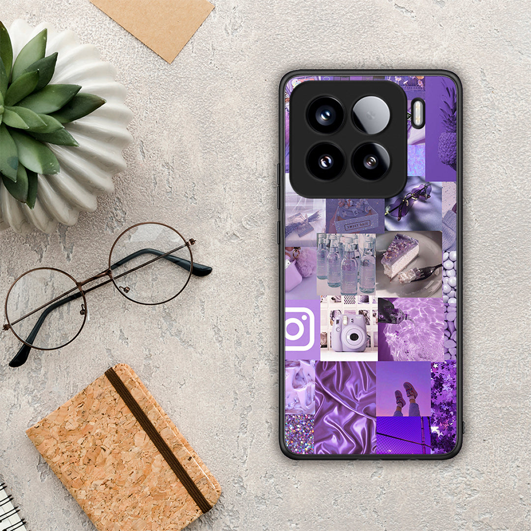 Purple Aesthetic Collage - Xiaomi 15 θήκη