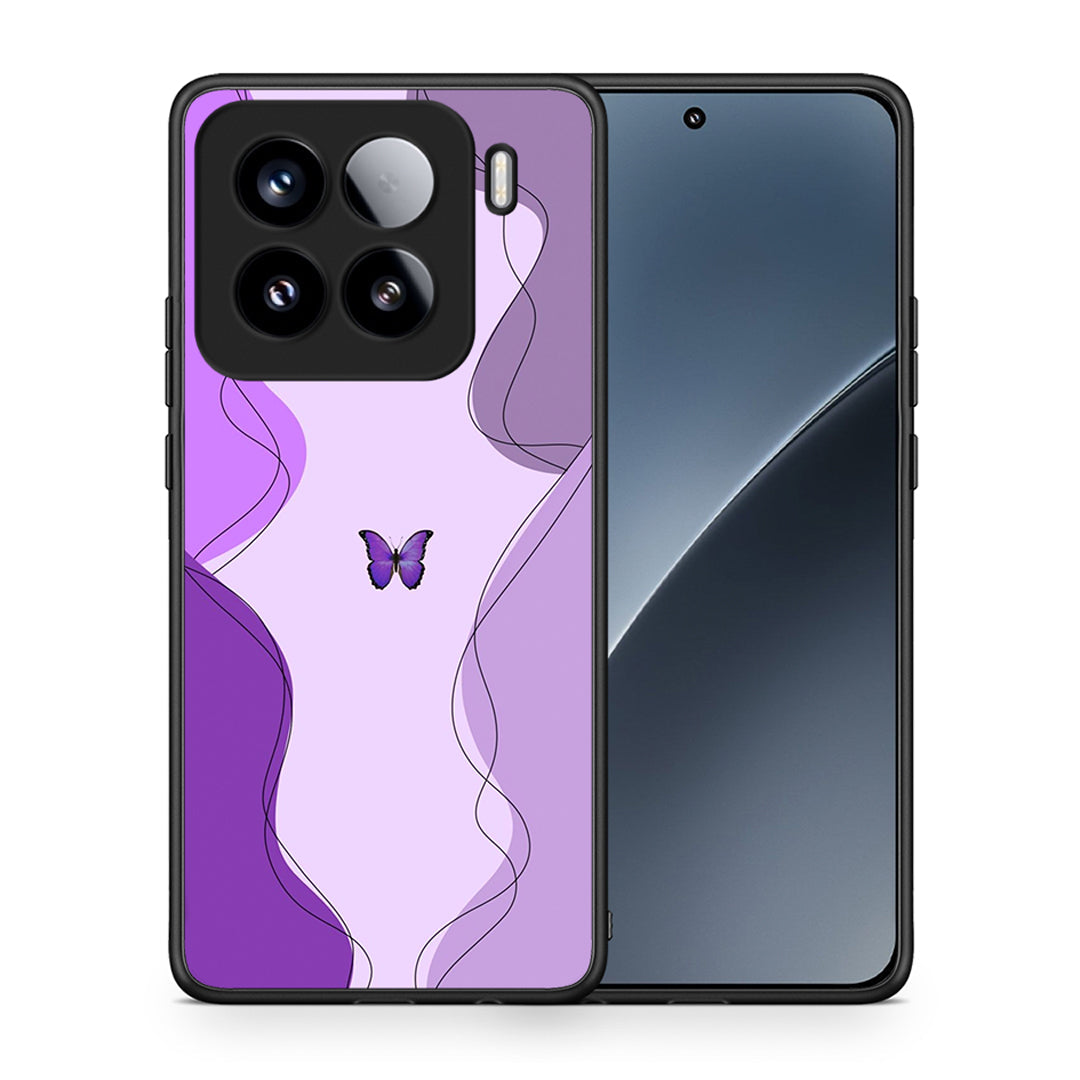Purple Mariposa - Xiaomi 15 θήκη