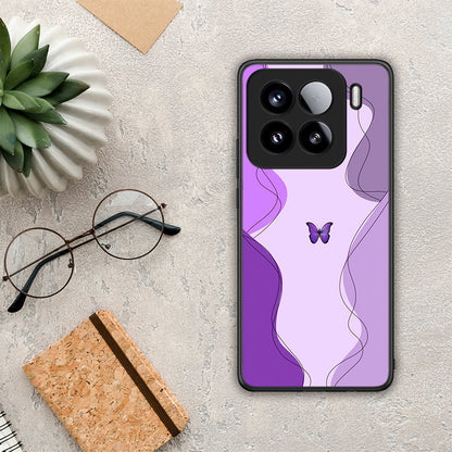 Purple Mariposa - Xiaomi 15 θήκη